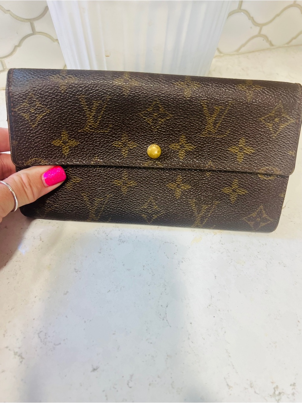 Authentic Louis Vuitton Monogram Porte Trésor International Long Wallet France